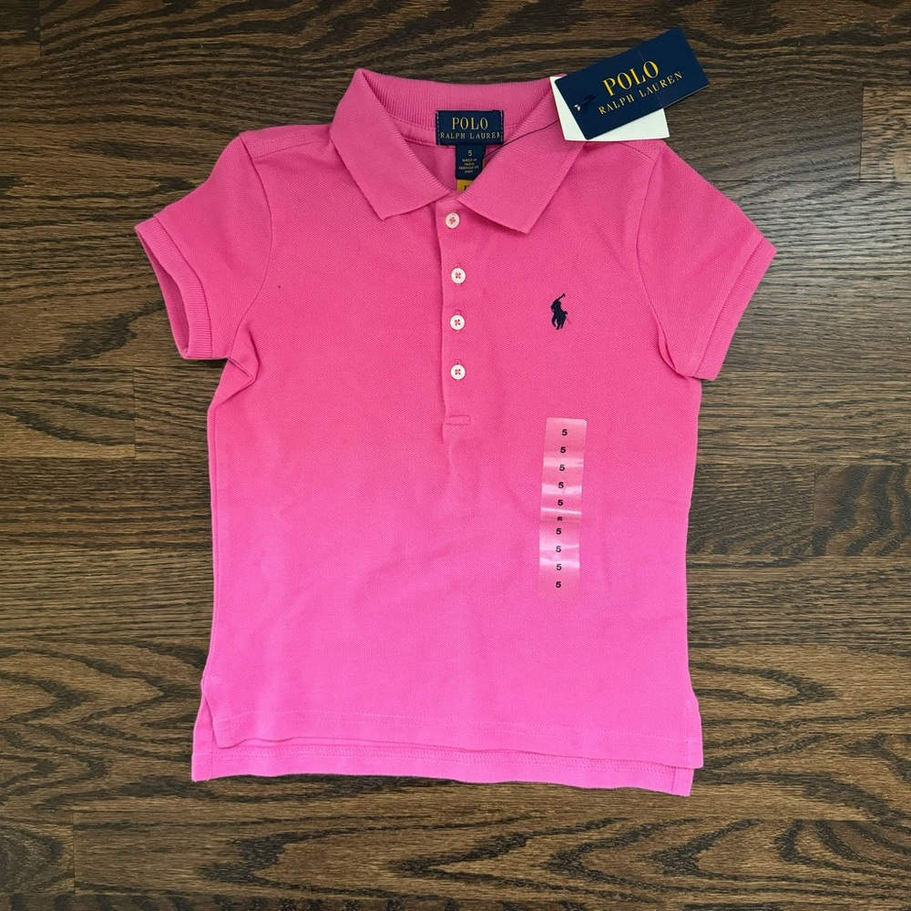 NWT Polo Ralph Lauren Stretch Mesh Pink Polo Shirt | 5